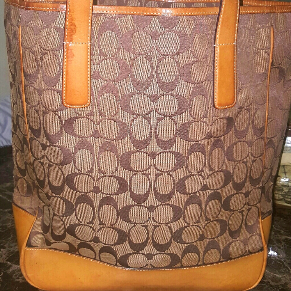 Coach signature canvass  bucket bag